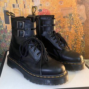 1460 Smooth Leather Buckle Boots | Size 6